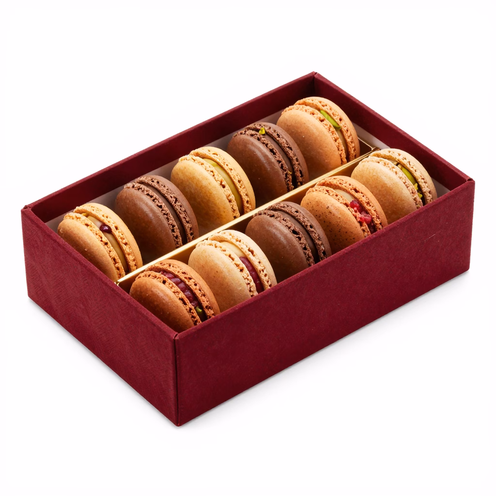 Chocolate-Dipped Macarons Box - Image 2