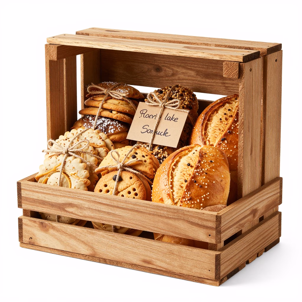 Handcrafted Bakery Gift Basket with Artisan Pastries and Delights - Image 2