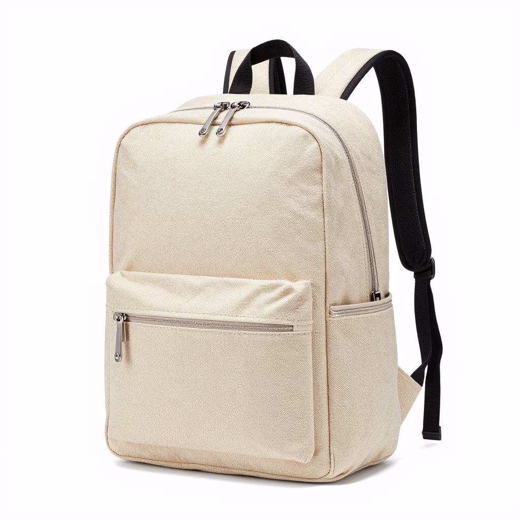 Modern Canvas Backpack with Pockets - Image 2