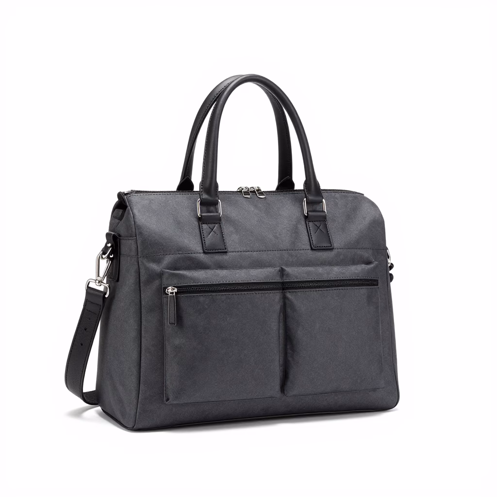 Monogrammed Leather Tote - Image 2