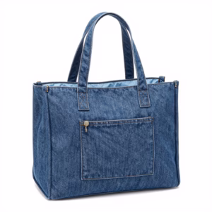 Retro Cotton Denim Tote